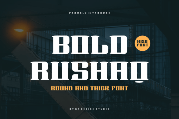 Bold Rushaq Typeface for Web Headlines