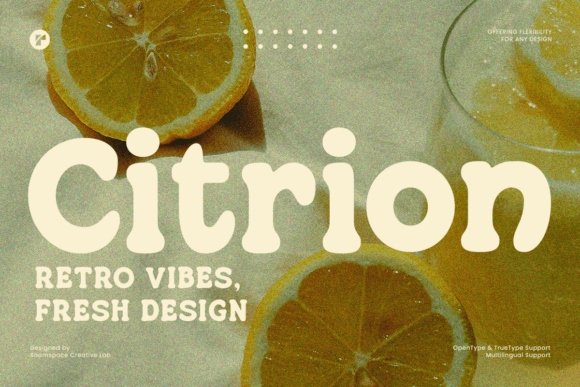Citrion: The Retro Vibes Rounded Serif for Brands