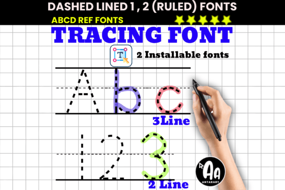 Dashed Lined Ruled Tracing for Campaign Clarity