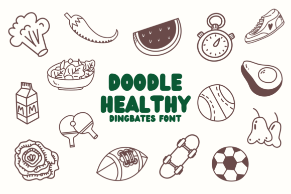 Doodle Healthy Font for Playful Brand Design