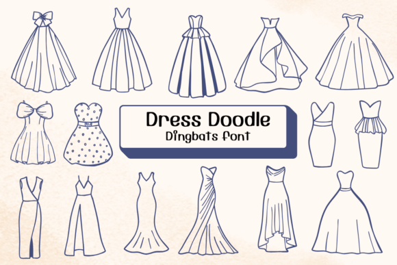 Dress Doodle Font for Professional Branding