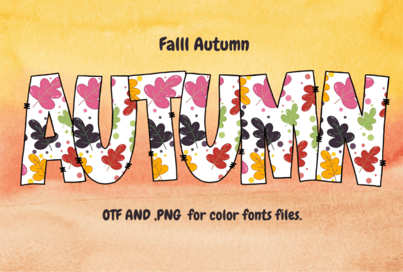 Fall Autumn Typeface for Seasonal Campaigns