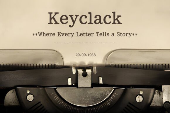 Keyclack: A Vintage Typewriter Font for Editorial Design