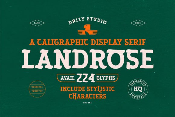 Landrose: A Serif Typeface for Makers