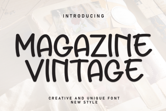 Magazine Vintage: A Handwritten Font for Editorial Design