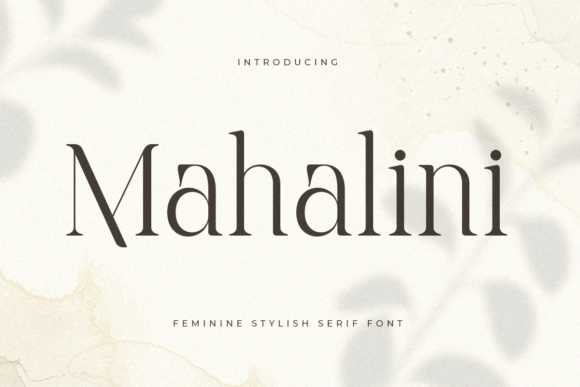 Mahalini: A Modern Serif Typeface for Editorial Design