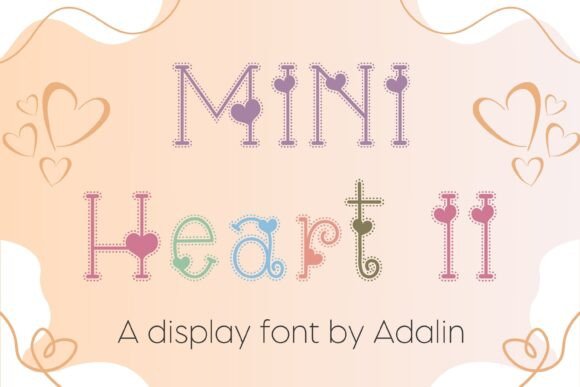 Mini Heart II Font for Playful Branding