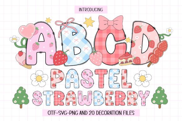 Pastel Strawberry: A Sweet Color Font for Designers