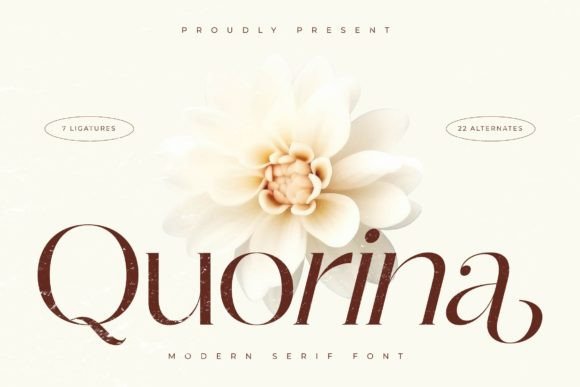 Quorina Typeface for Handmade Branding