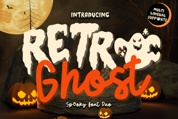 Retro Ghost Duo Font for Bold Campaign Headlines