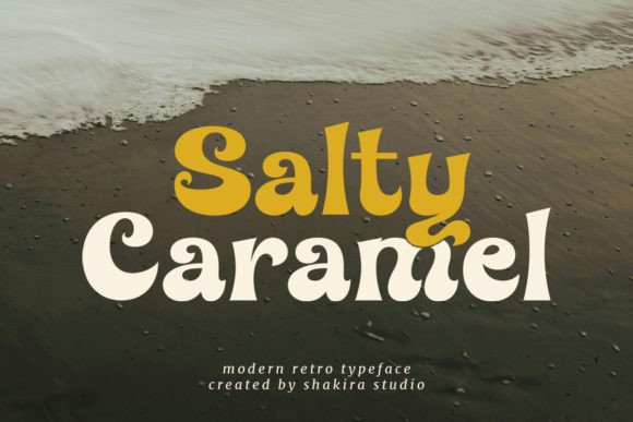 Salty Caramel: A Modern Retro Serif Font for Editors