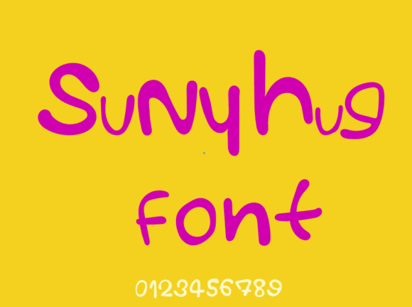 Suny Hug Font: Warm Script Handwritten Typeface
