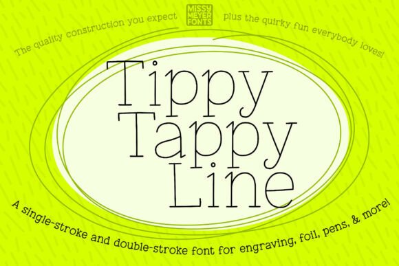 Tippy Tappy Line: A Quirky Serif Font for Editors