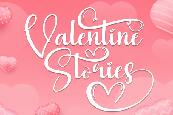 Valentine Stories Font for Elegant Handmade Projects