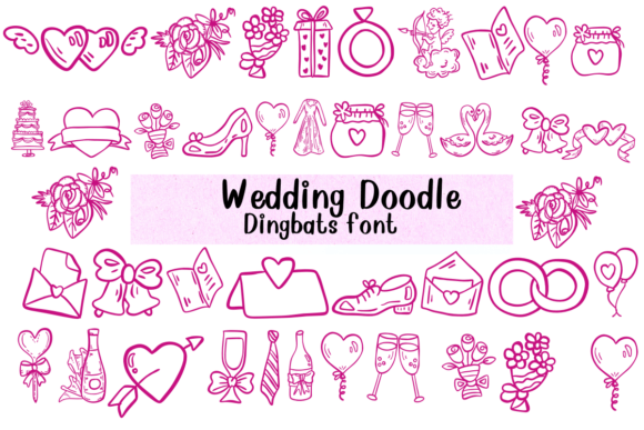Wedding Doodle Font for Editorial Charm